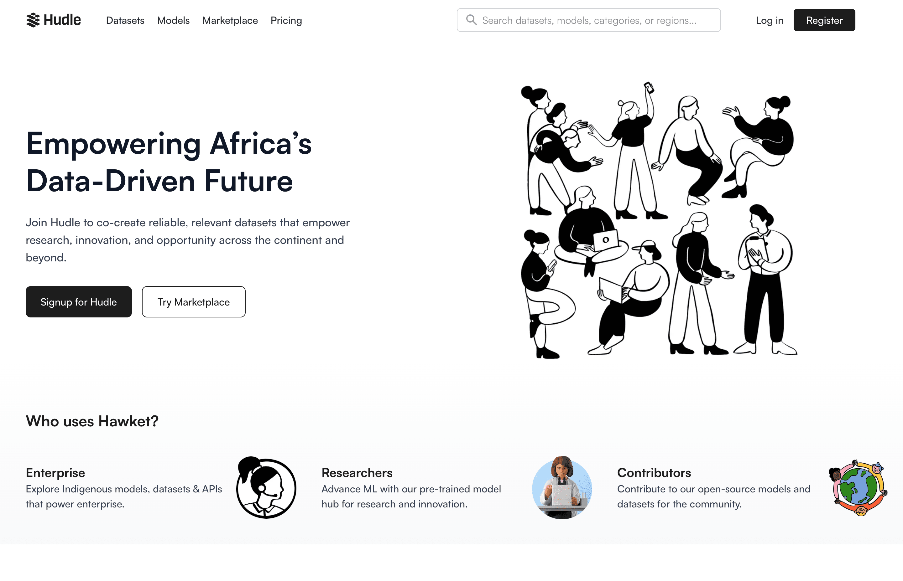 Launching a Web Application for Africa Dataset Community and Collaborations