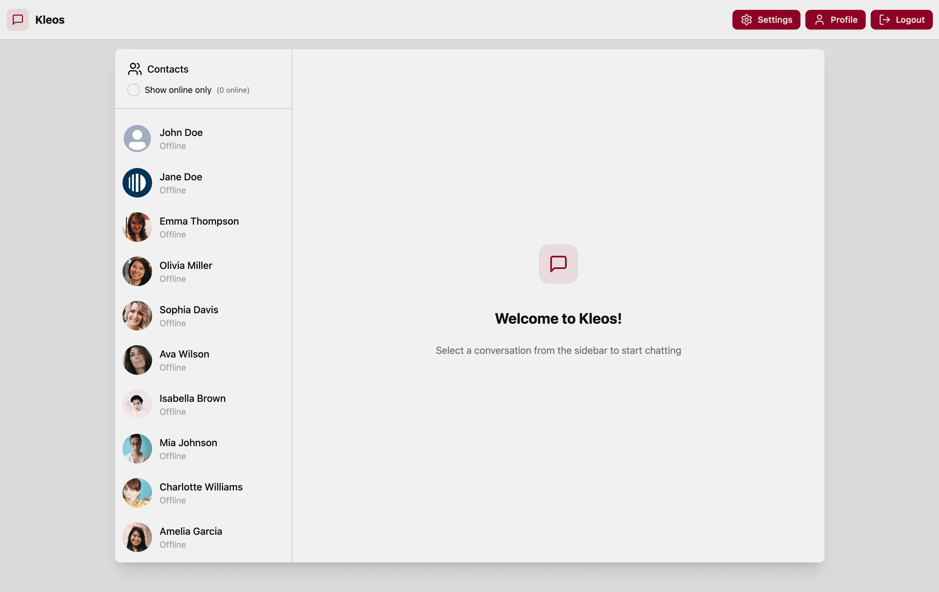 Modern Chat Application for Everyday Chat with Media Upload