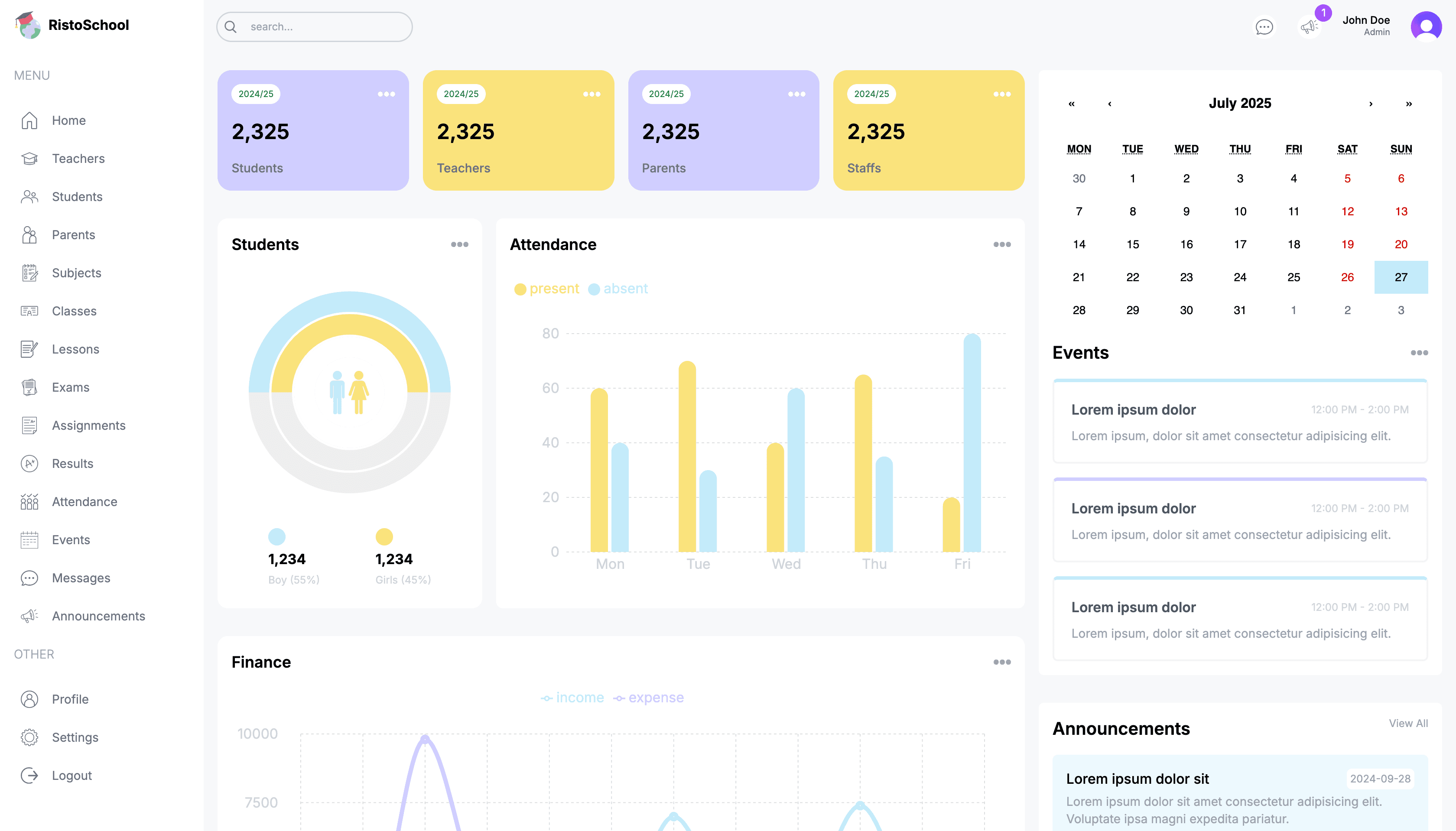 Elevating School Management System with Analytic Dashboard